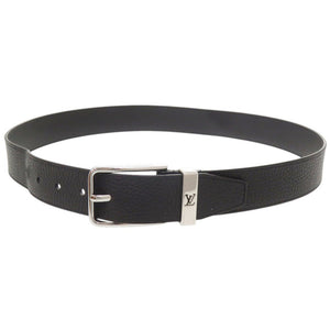 ルイ ヴィトン ポンヌフ 35MM M8202 レザー ブラック ベルト 黒 LV 1452【中古】LOUIS VUITTON メンズ