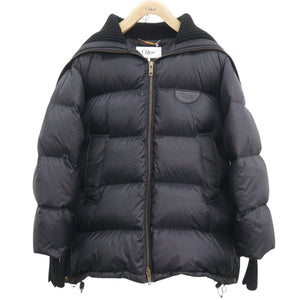 美品 クロエ ハイネック パファージャケット CH25SMA0924500134 ブラック ダウンジャケット 黒 1459【中古】Chloe