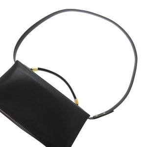 新品同様 マルニ プリズマ PRISMA 2Way ショルダーバッグ BMMP0130U0 ゴールド金具 レザー ブラック 黒 ハンドバッグ 1461【中古】MARNI