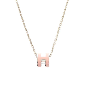 未使用 エルメス ポップアッシュ ミニ ピンク シルバー金具 ネックレス アクセサリー 1464 【中古】 HERMES