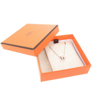 未使用 エルメス ポップアッシュ ミニ ピンク シルバー金具 ネックレス アクセサリー 1464 【中古】 HERMES