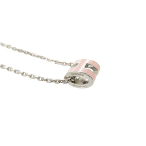 未使用 エルメス ポップアッシュ ミニ ピンク シルバー金具 ネックレス アクセサリー 1464 【中古】 HERMES