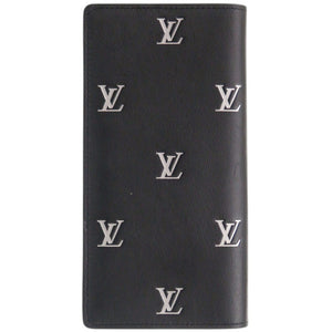 美品 ルイ ヴィトン LV ブラゾン ポルトフォイユ ブラザ NM M83190 レザー ブラック 長財布 黒 LV 1470【中古】LOUIS VUITTON