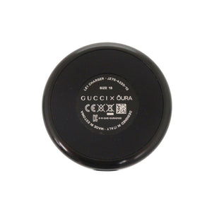 未使用 グッチ OURA オーラコラボ スマートリング 705220 インターロッキングG 13号 チタン ブラック リング 指輪 黒 1477【中古】GUCCI