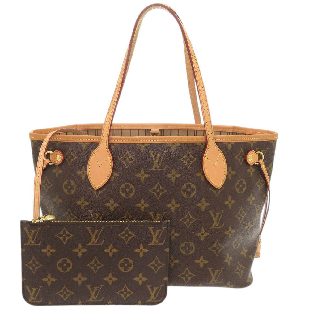美品 ルイ ヴィトン ネヴァーフルPM ポーチ付 モノグラム M41000 トートバッグ LV 1482【中古】LOUIS VUITTON