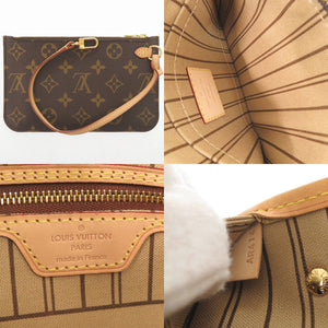 美品 ルイ ヴィトン ネヴァーフルPM ポーチ付 モノグラム M41000 トートバッグ LV 1482【中古】LOUIS VUITTON