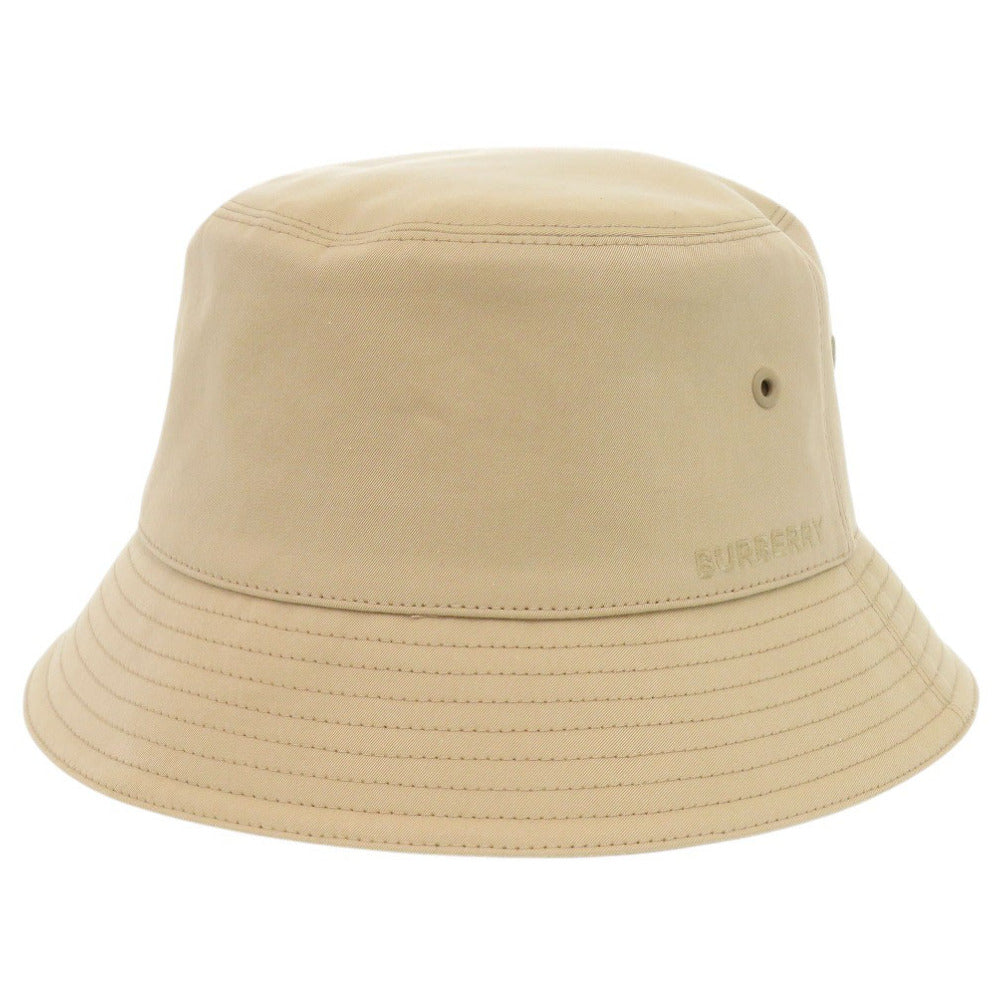 未使用 バーバリー ノバチェック コットン ベージュ バケットハット 帽子 1504【中古】BURBERRY