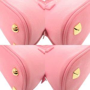 美品 メゾン マルジェラ 5AC クラシック マイクロ レザー ピンク 2WAY ハンドバッグ ショルダーバッグ 1506【中古】Maison Margiela