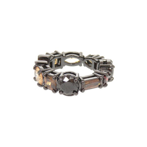 美品 ルイ ヴィトン LVライト M1202L メタル カラーストーン サイズL ガンメタル リング 指輪 LV 1514【中古】LOUIS VUITTON