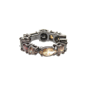 美品 ルイ ヴィトン LVライト M1202L メタル カラーストーン サイズL ガンメタル リング 指輪 LV 1514【中古】LOUIS VUITTON