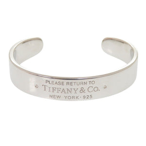 美品 ティファニー リターントゥ ティファニーナローカフ シルバー925/ダイヤモンド バングル 1517【中古】TIFFANY&Co.