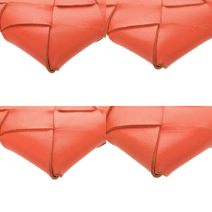 ボッテガヴェネタ イントレチャート レザー オレンジ ショルダーバッグ 1519【中古】BOTTEGAVENETA