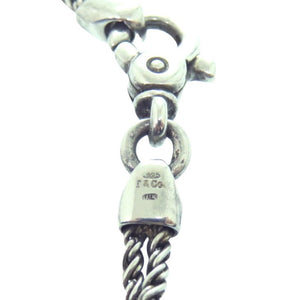 ティファニー ダブルハート ツイストロープ ネックレス シルバー925/750 シルバー 1541【中古】TIFFANY&Co.