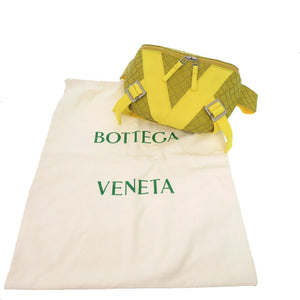 新品同様 ボッテガヴェネタ イントレチャート ラバー イエロー ボディバッグ 1560【中古】BOTTEGAVENETA