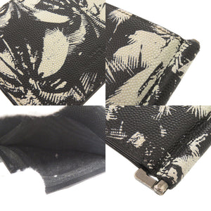 サンローランパリ パームツリー レザー ブラック 二つ折り財布 マネークリップ 黒 1576【中古】SAINT LAURENT PARIS メンズ