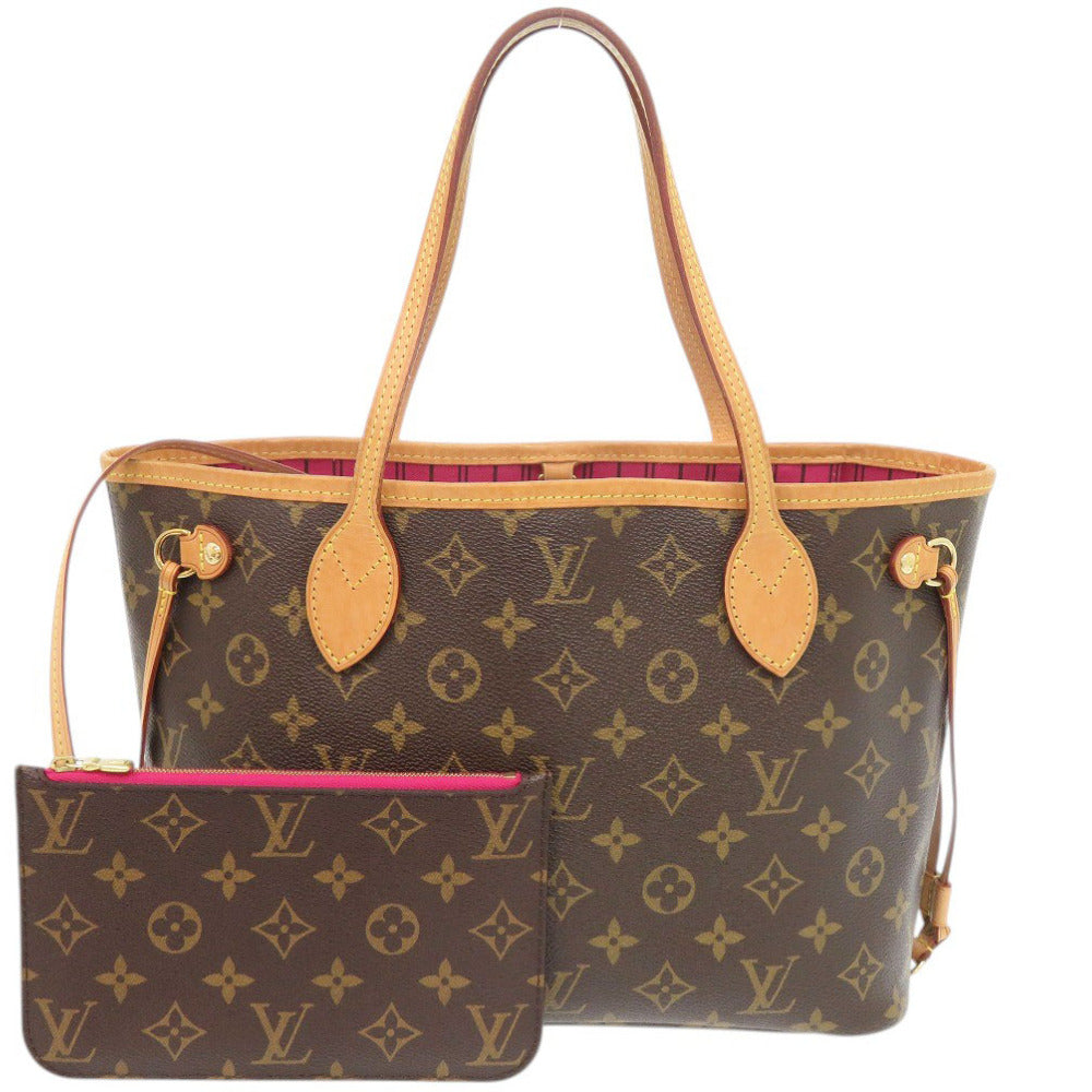 ルイ ヴィトン ネヴァーフルPM ポーチ付 モノグラム ピヴォワンヌ M41245 トートバッグ LV 1598【中古】LOUIS VUITTON