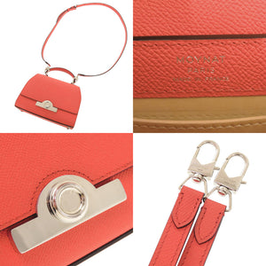 モワナ レジェンヌBB レザー サーモンピンク 2WAY ハンドバッグ ショルダーバッグ 1605【中古】MOYNAT