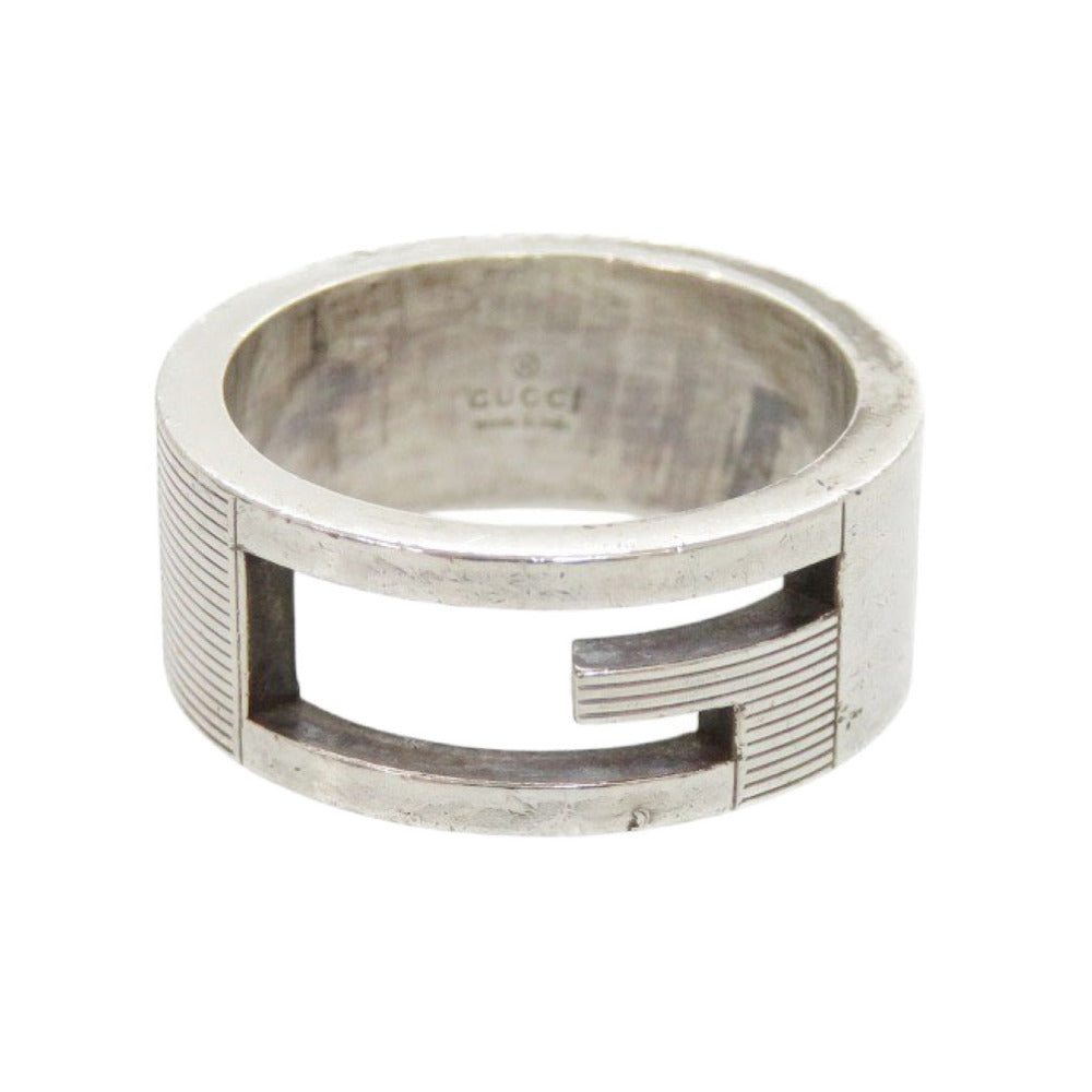 グッチ カットアウトG シルバー925 11号 リング 指輪 1641【中古】GUCCI
