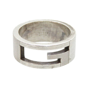 グッチ カットアウトG シルバー925 11号 リング 指輪 1641【中古】GUCCI