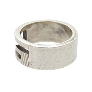グッチ カットアウトG シルバー925 11号 リング 指輪 1641【中古】GUCCI
