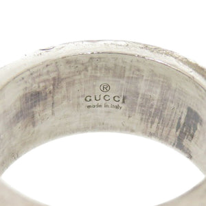 グッチ カットアウトG シルバー925 11号 リング 指輪 1641【中古】GUCCI