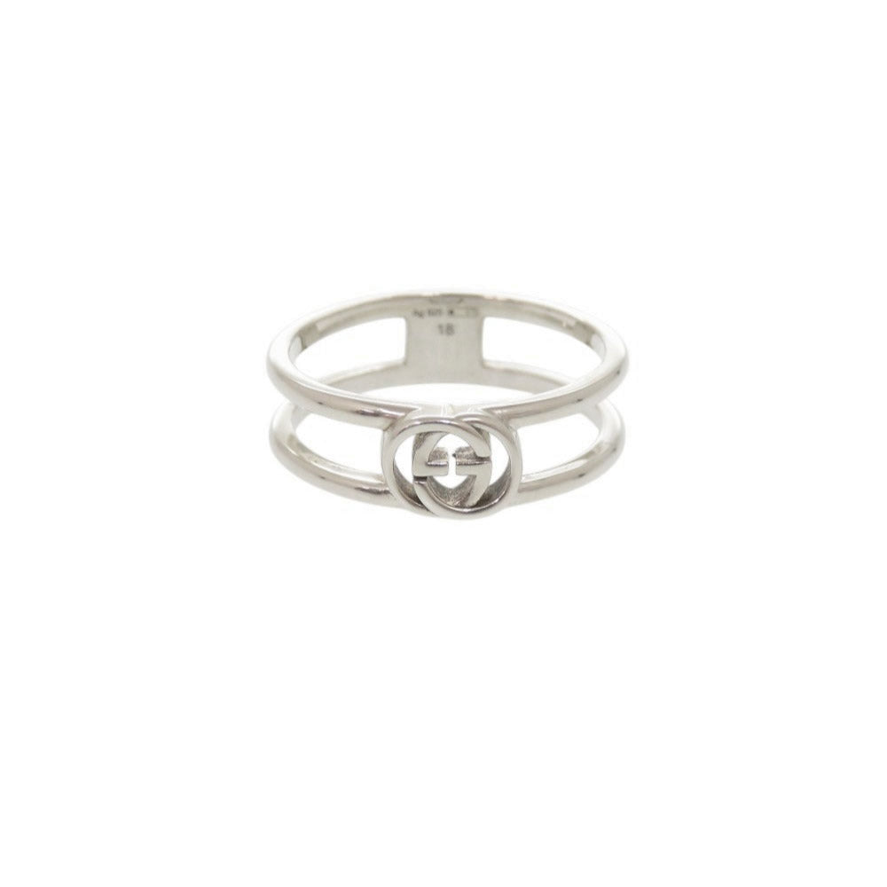 グッチ インターロッキングG #18(約17号) シルバー925 リング 指輪 1643【中古】GUCCI