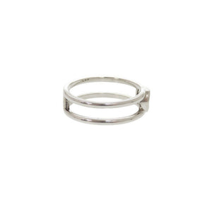 グッチ インターロッキングG #18(約17号) シルバー925 リング 指輪 1643【中古】GUCCI