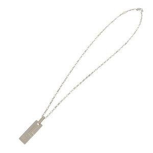 グッチ ロゴ プレート シルバー925 ネックレス ペンダント 1644【中古】GUCCI