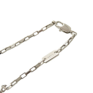 グッチ ロゴ プレート シルバー925 ネックレス ペンダント 1644【中古】GUCCI
