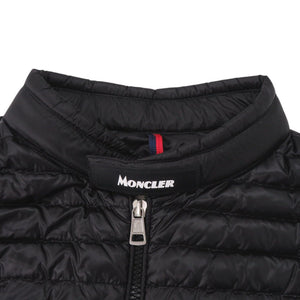 新品同様 モンクレール F10911A10500 サイズ2 シルバー金具 ナイロン ブラック 黒 ダウンベスト アウター 1678【中古】MONCLER メンズ