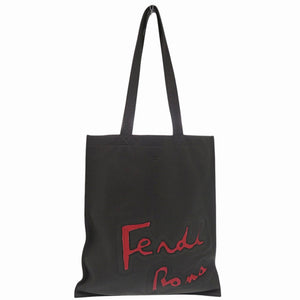 美品 フェンディ フェンディローマ Fendi Roma フラットトートバッグ 7VA426 シルバー金具 レザー スエード グレー レッド ワンショルダーバッグ 1683【中古】FENDI