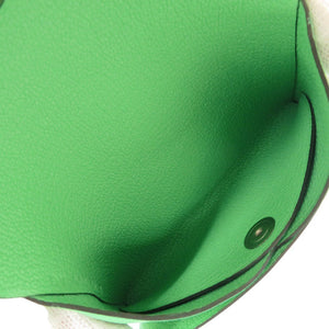 未使用 エルメス カルヴィデュオ Selle en Desordres スイフト ヴェールコミック シルバー金具 B刻印(2023年製) コインケース 財布 緑 1702【中古】HERMES