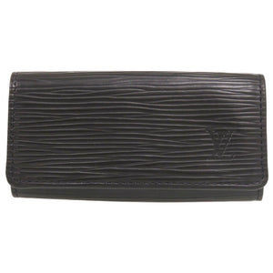 新品同様 ルイ ヴィトン ミュルティクレ4 エピ M63822 ノワール キーケース 黒 LV 1713【中古】LOUIS VUITTON メンズ