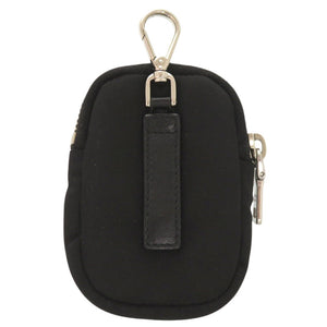 美品 プラダ １TT119 ナイロン ブラック シルバー金具 ポーチ 黒 1718 【中古】 PRADA