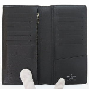 美品 ルイ ヴィトン ポルトフォイユ ブラザ NM ルーム ウィズ ア ビュー モノグラム エクリプス M81752 IC ノワール 長財布 LV 1720【中古】LOUIS VUITTON