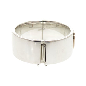 美品 ティファニー ハートロック シルバー925 K18PG 750PG シルバー バングル ブレスレット 1727【中古】TIFFANY&Co.