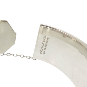 美品 ティファニー ハートロック シルバー925 K18PG 750PG シルバー バングル ブレスレット 1727【中古】TIFFANY&Co.