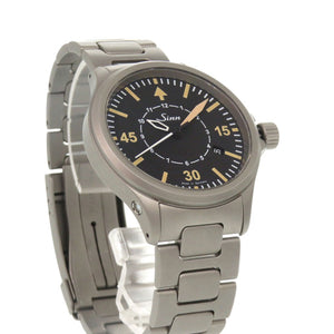 ジン インストゥルメント 856.B-UHR.M ブラック SS 自動巻き 腕時計 黒 1751【中古】Sinn