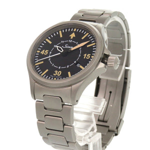ジン インストゥルメント 856.B-UHR.M ブラック SS 自動巻き 腕時計 黒 1751【中古】Sinn