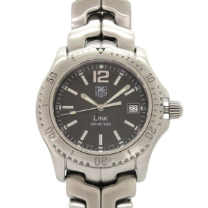 美品 タグホイヤー リンク デイト WT1110-0 ブラック SS クオーツ 腕時計 黒文字盤 1755【中古】TAG HEUER