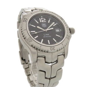 美品 タグホイヤー リンク デイト WT1110-0 ブラック SS クオーツ 腕時計 黒文字盤 1755【中古】TAG HEUER