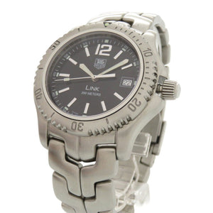 美品 タグホイヤー リンク デイト WT1110-0 ブラック SS クオーツ 腕時計 黒文字盤 1755【中古】TAG HEUER