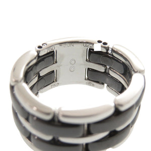 新品同様 シャネル ウルトラ ラージ #52 K18WG 750WG ブラックセラミック ホワイトゴールド ブラック リング 指輪 ジュエリー 1764【中古】CHANEL