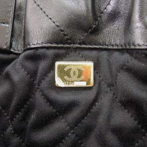 美品 シャネル シャネル 22 ミディアム カーフ ブラック ランダムプレート リュック 黒 1782【中古】CHANEL