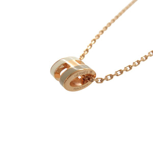 新品同様 エルメス ポップアッシュ ミニ ホワイト ベージュ ローズゴールド金具 ネックレス アクセサリー 1806 【中古】 HERMES