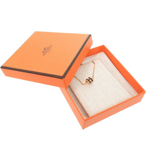 新品同様 エルメス ポップアッシュ ミニ ブラック ローズゴールド金具 ネックレス アクセサリー 1807 【中古】 HERMES