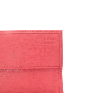 新品同様 フルラ L字ファスナー レザー ピンク 長財布 1863 【中古】Furla