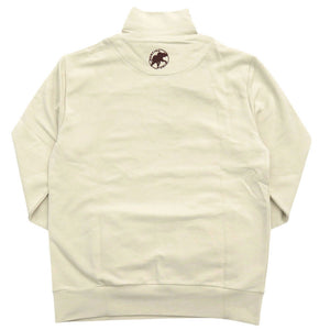 未使用 ハンティングワールド ロゴ ハーフジップ サイズ44 コットン アイボリー スウェット トレーナー 1865【中古】HUNTING WORLD