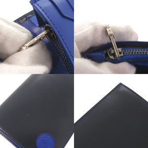 美品 ハンティングワールド レザー ネイビー 長財布 1866【中古】HUNTING WORLD メンズ
