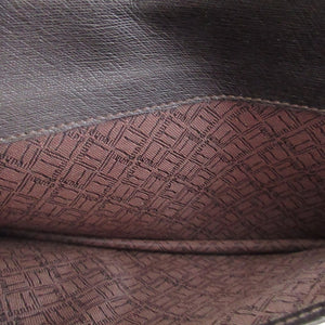 新品同様 ダンヒル レザー ブラウン 茶 ２つ折り 長札入れ 財布 1886【中古】dunhill